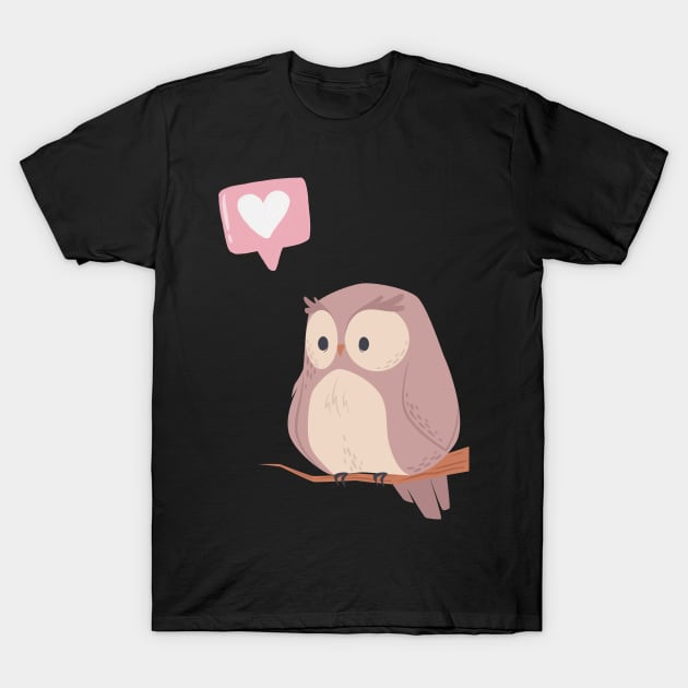 Cute owl T-Shirt by myabstractmind